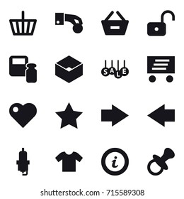 shopping icon set