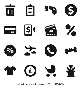 shopping icon set