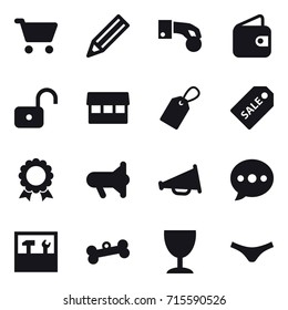 shopping icon set