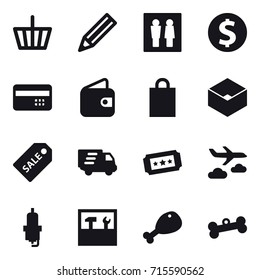 shopping icon set