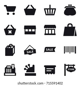 shopping icon set