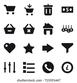 shopping icon set