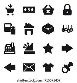 shopping icon set