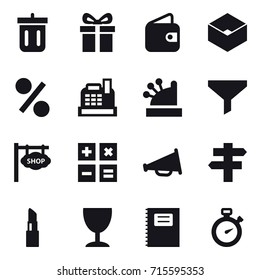 shopping icon set