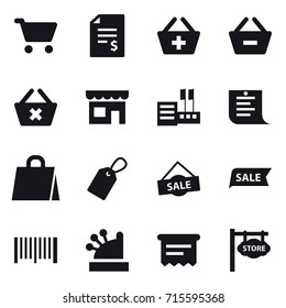 shopping icon set