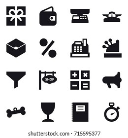 shopping icon set