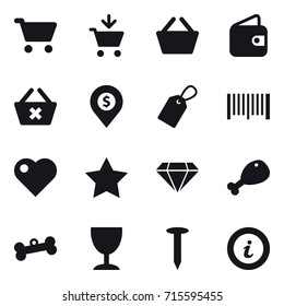 shopping icon set