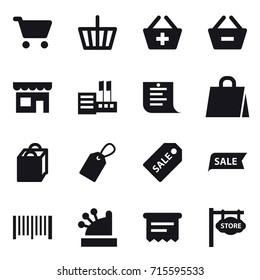 shopping icon set
