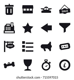 shopping icon set