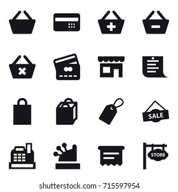 shopping icon set