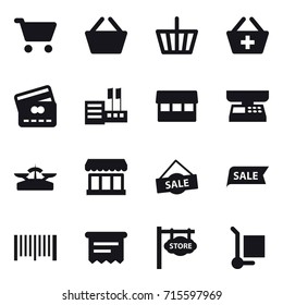 shopping icon set