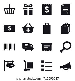 shopping icon set