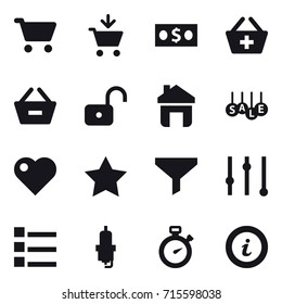 shopping icon set