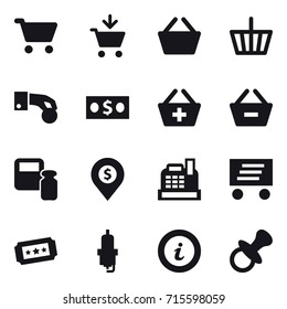 shopping icon set