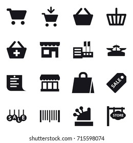 shopping icon set