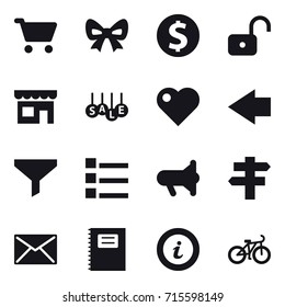 shopping icon set
