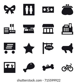shopping icon set