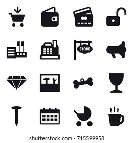 shopping icon set