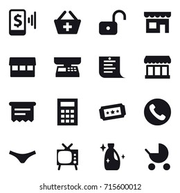 shopping icon set