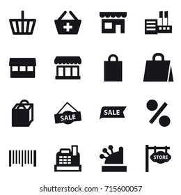 shopping icon set