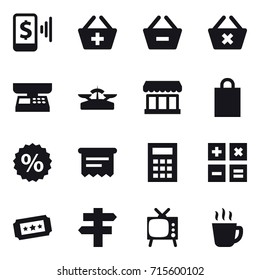 shopping icon set