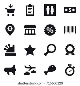 shopping icon set