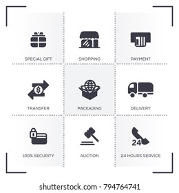 SHOPPING ICON SET