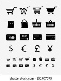 Juego de iconos de compras 4