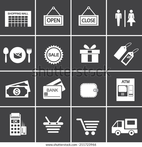 shopping icon
set