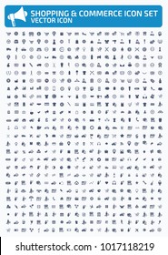 Shopping icon set design