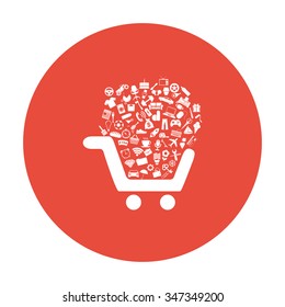 Shopping icon set. design style eps 10