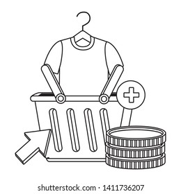 Shopping icon set design vector illustration