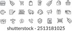 Shopping icon set. E-commerce, store, shopping cart, wallet, basket etc.