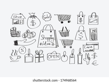 Shopping Icon Set idea design 