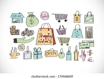 Shopping Icon Set idea design 