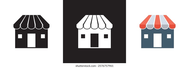 Shopping icon set.  isolated on white and black background. vector illustration. EPS10