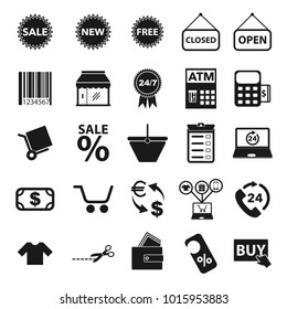 Shopping icon set for mobile concepts and web apps.. Collection modern infographic logo and pictogram.