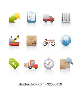 Shopping Icon Set for multiple applications. In Adobe Illustrator EPS 8.