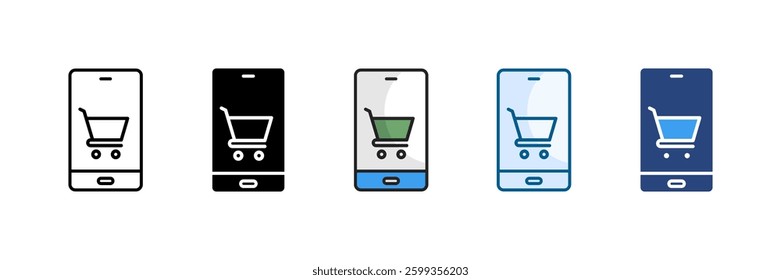 Shopping Icon Set Multiple Style Collection