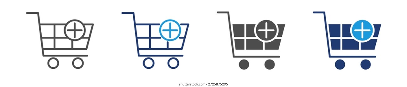 shopping icon set multiple style