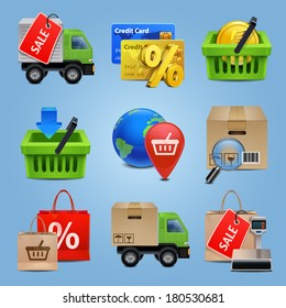Shopping icon set (part1) vector objects