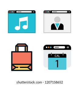 shopping icon set. vector set about shopping store and browser icons set.