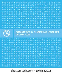 Shopping icon set vector design