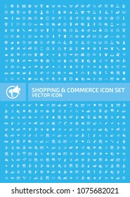 Shopping icon set vector design