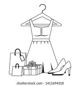 Shopping icon set vector illustration