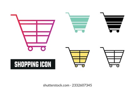 Shopping Icon Set Vector Illustration