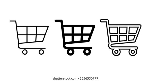 Shopping icon set. Vector illustration.