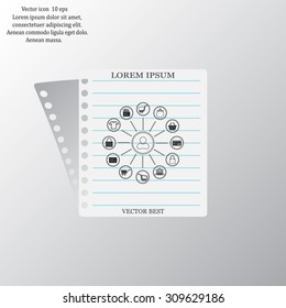 Shopping Icon Set. Vector illustration