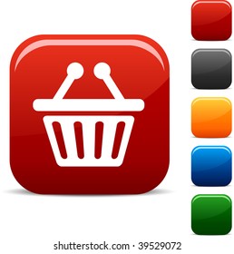 Juego de iconos de compras. Ilustración vectorial.