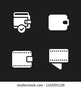 shopping icon set. wallet vector icon for graphic design and web